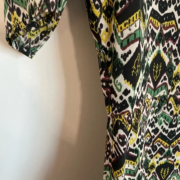 Ikks Women V-Neck Short Sleeve Dress - Size 36 - Picture 7 of 14